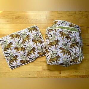 Anthropologie Printfresh Organic Quilt And Sham Comforter Bagheera Twin